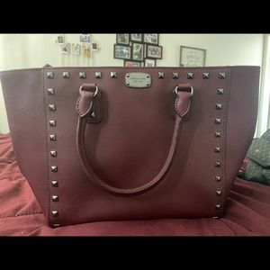 Maroon Michael Kors bag